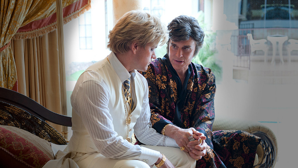 behind the candelabra