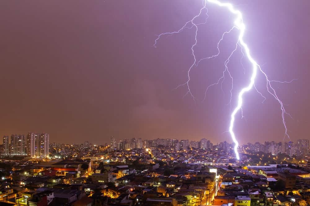 In the United States, the chance of being struck by lightning during your lifetime is one in 3,000.