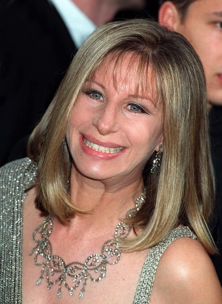 Barbara Streisand attended the Academy Awards on March 24, 1997.