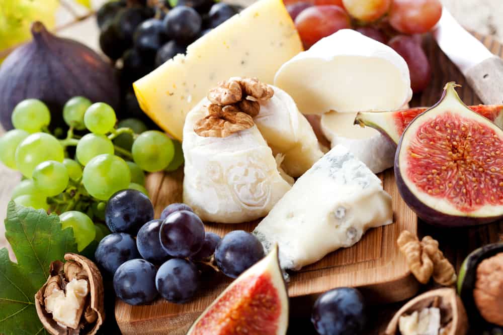 Fruit and cheese platter