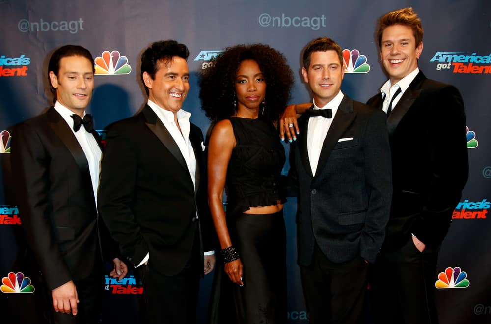 Il Divo and Heather Headley attended the post-show red carpet of "America's Got Talent: The Finale".