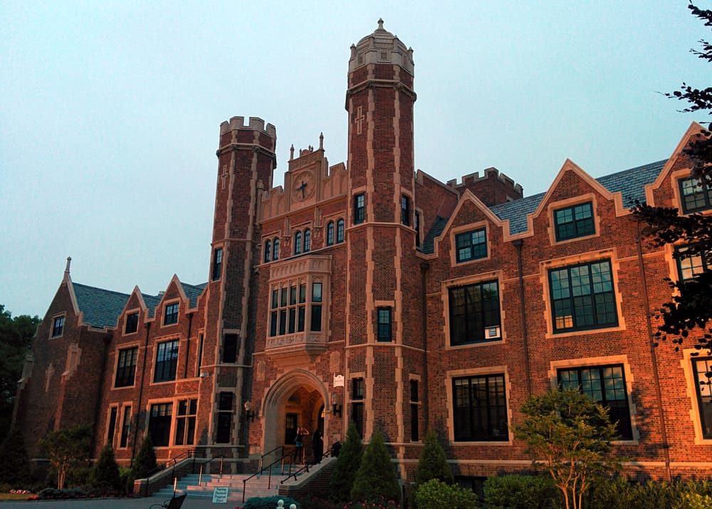 This is the main hall of Wagner College in Staten Island.