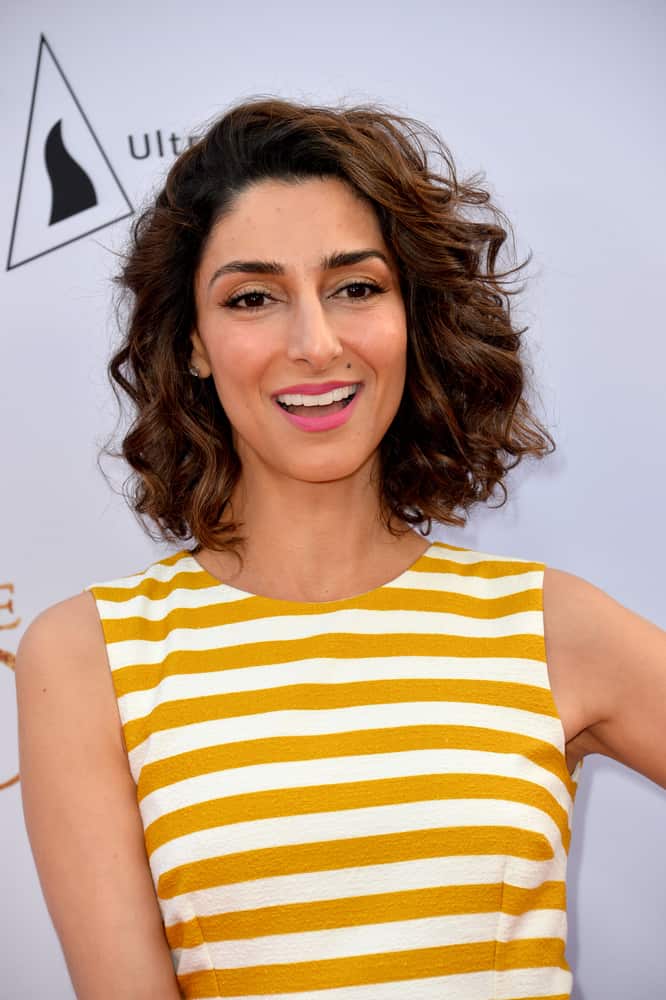 Necar Zadegan at the premiere for "The Promise".