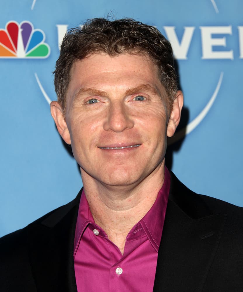 Bobby Flay at the NBC All-Star party.