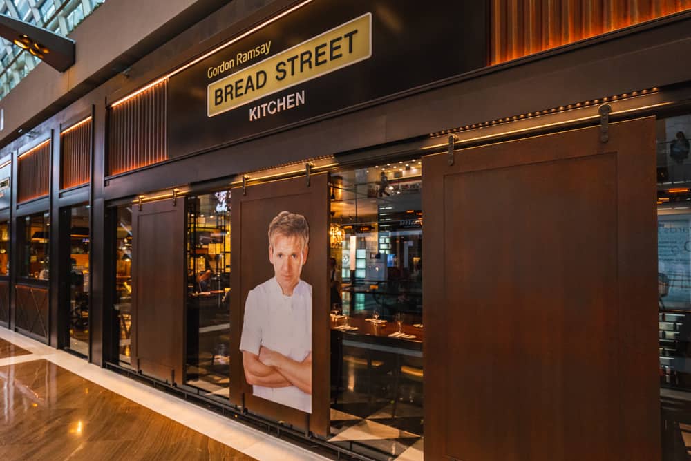 Gordon Ramsay's Bread Street Kitchen restaurant in Singapore.