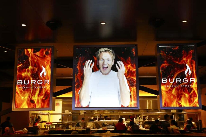 Gordon Ramsay's BurGR Restaurant at Planet Hollywood Resort and Casino in Las Vegas.