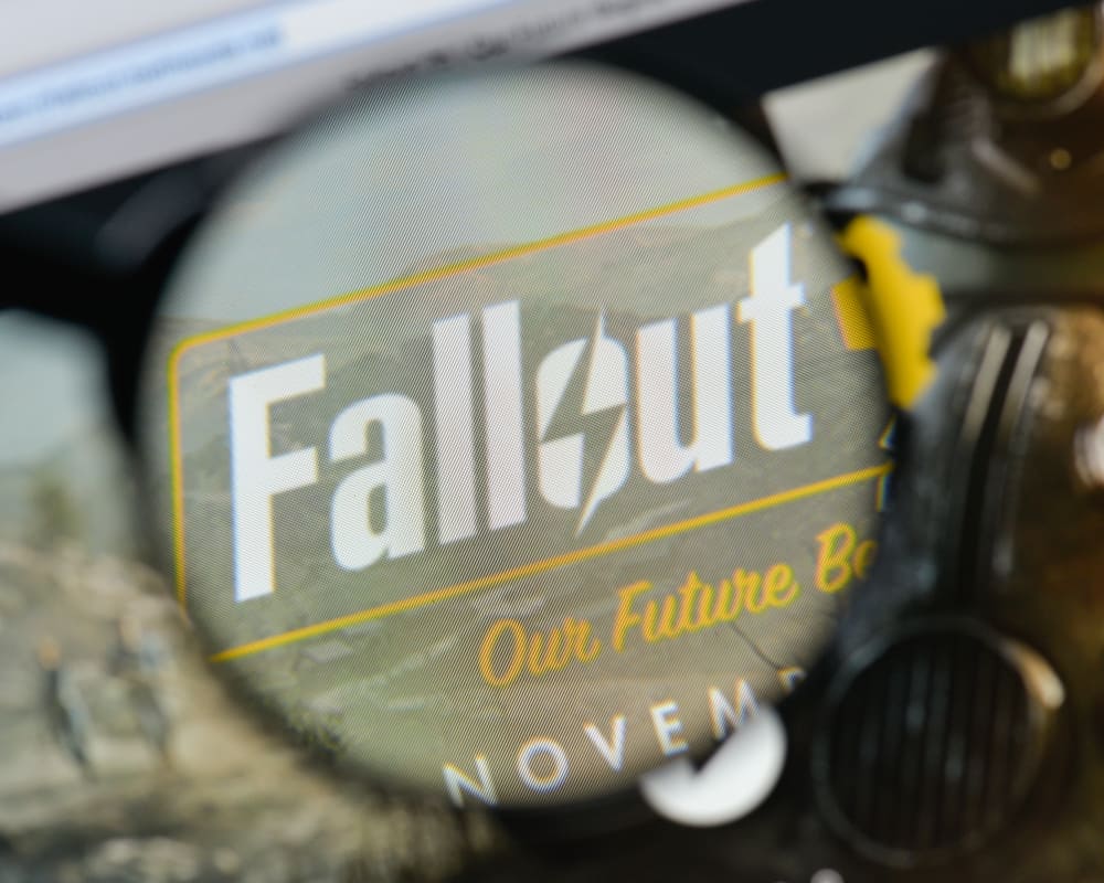 This is a close look at the Fallout 4 logo magnified from its website.