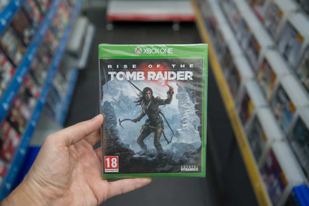 This is a close look at the Rise of the Tomb Raider game for the Xbox One.