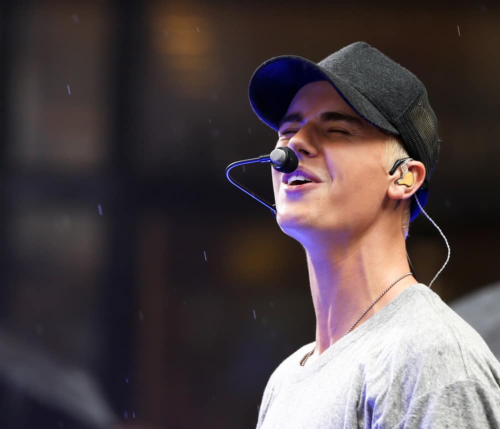 Justin Bieber performs on NBC's 'Today Show' at Rockefeller Plaza.